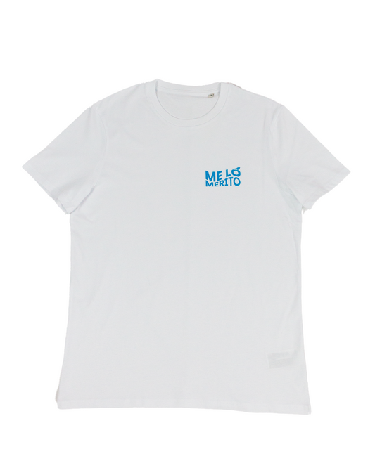 ME LO MERITO T-Shirt White/Light Blue