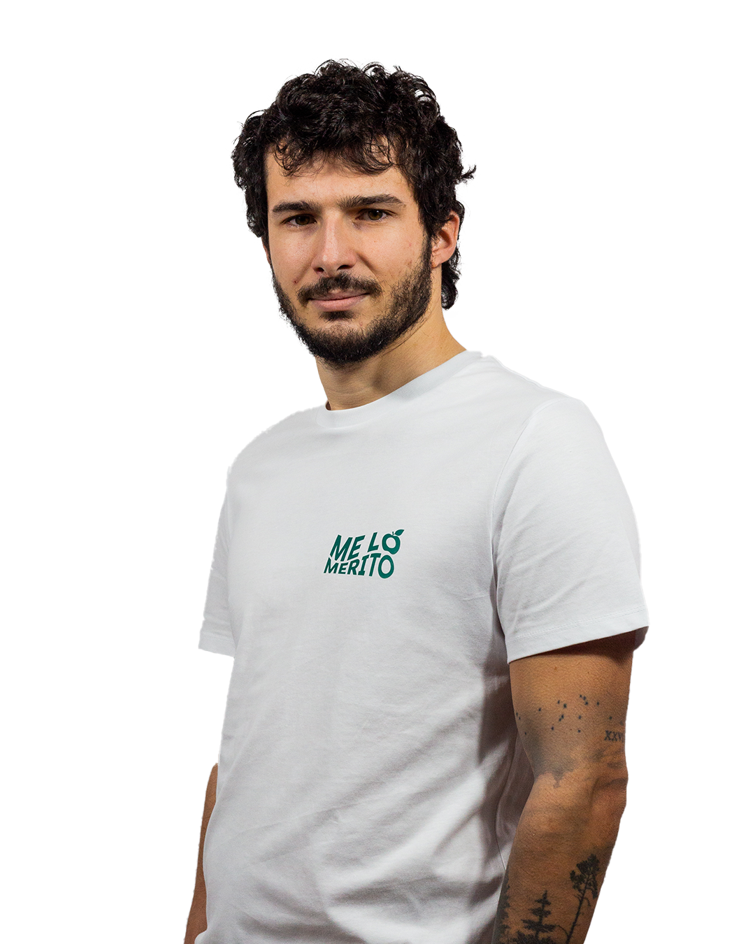 ME LO MERITO T-Shirt White/Green